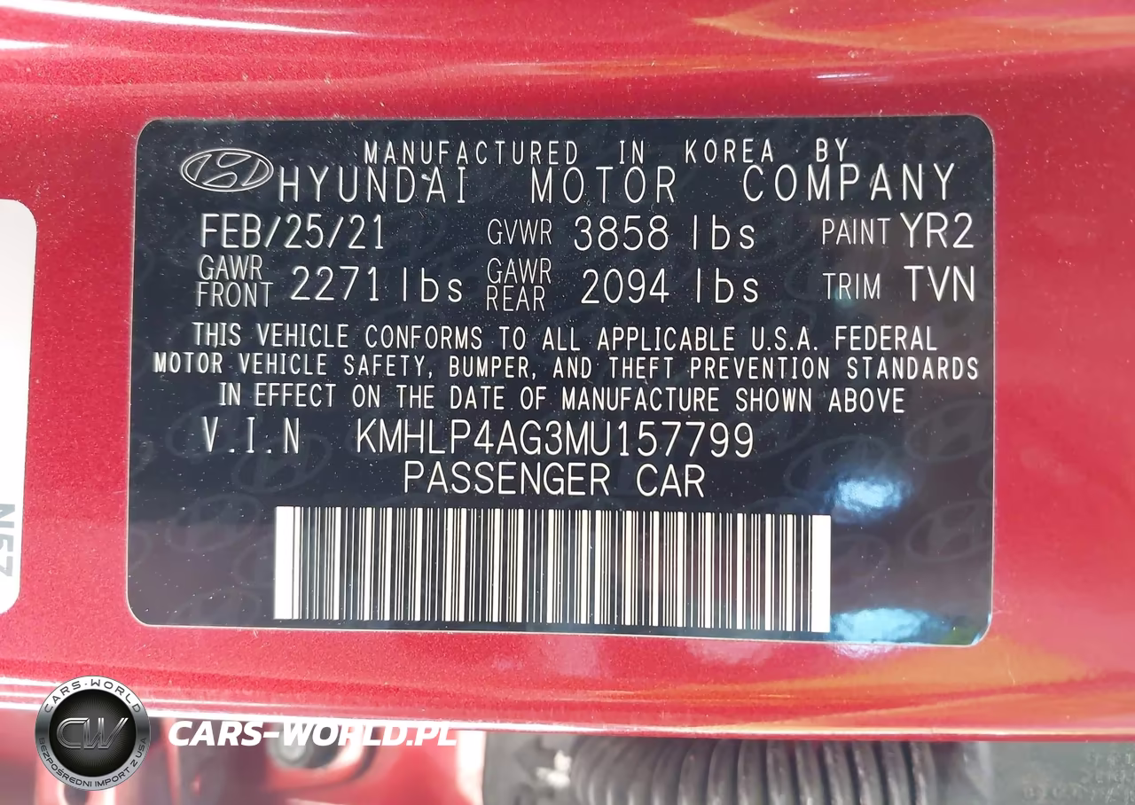 2021 Hyundai Elantra Limited VIN:KMHLP4AG3MU157799 - 9