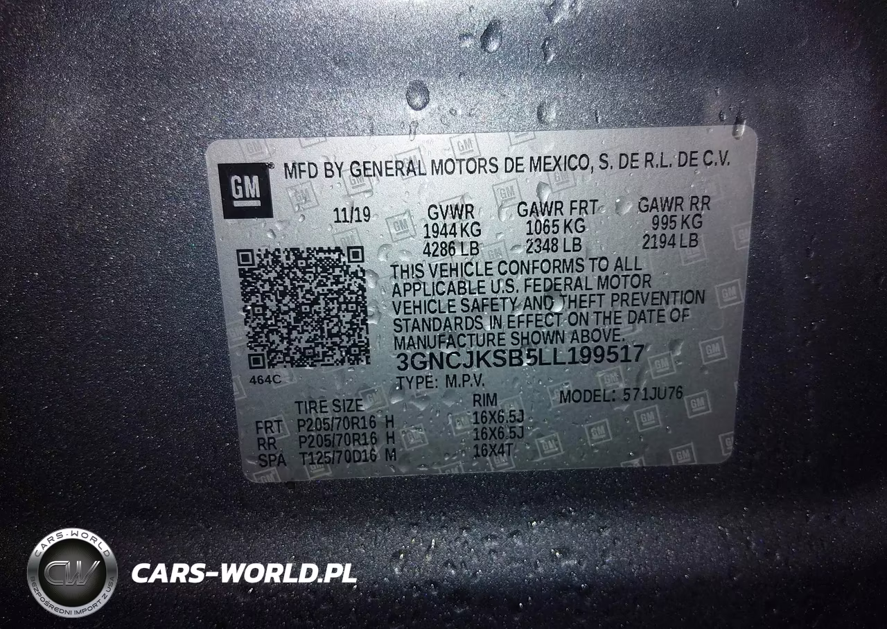 2020 Chevrolet Trax Fwd Ls VIN:3GNCJKSB5LL199517 - 9