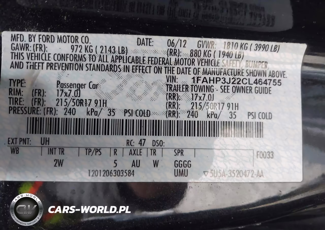 2012 Ford Focus Titanium VIN:1FAHP3J22CL464755 - 9