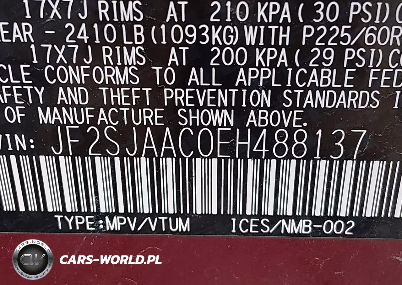 2014 Subaru Forester 2.5I VIN:JF2SJAAC0EH488137 - 9