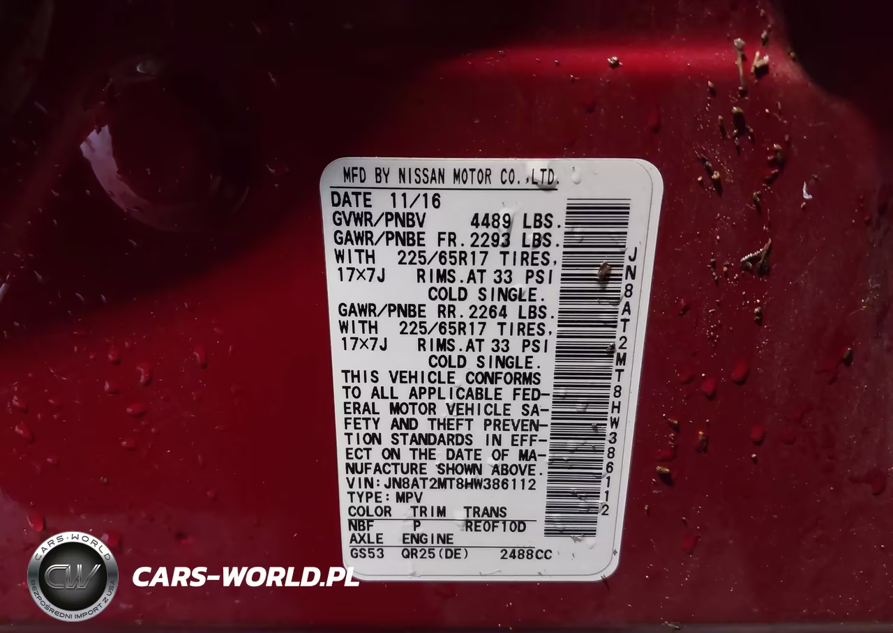 2017 Nissan Rogue S VIN:JN8AT2MT8HW386112 - 9