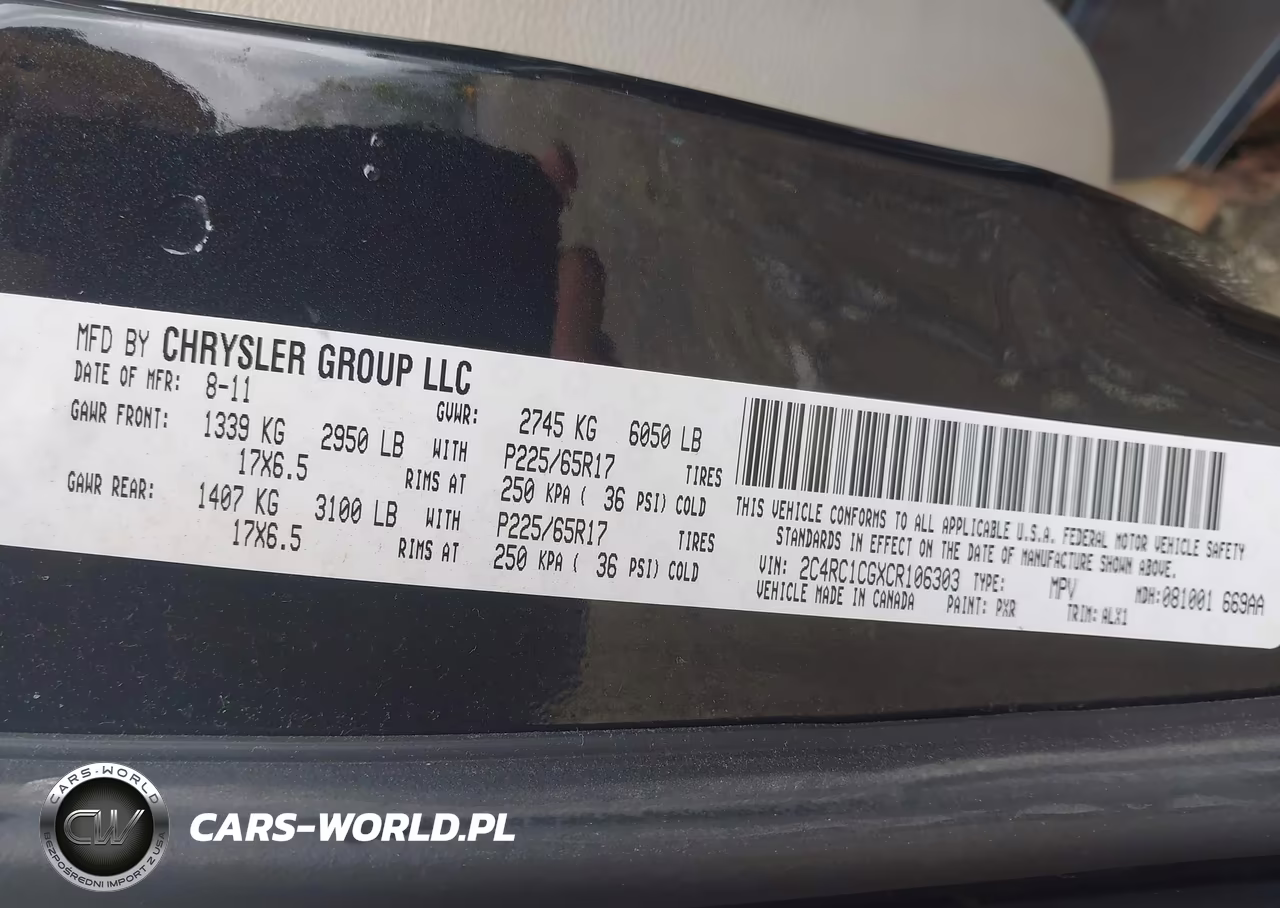 2012 Chrysler Town & Country Touring-L VIN:2C4RC1CGXCR106303 - 9