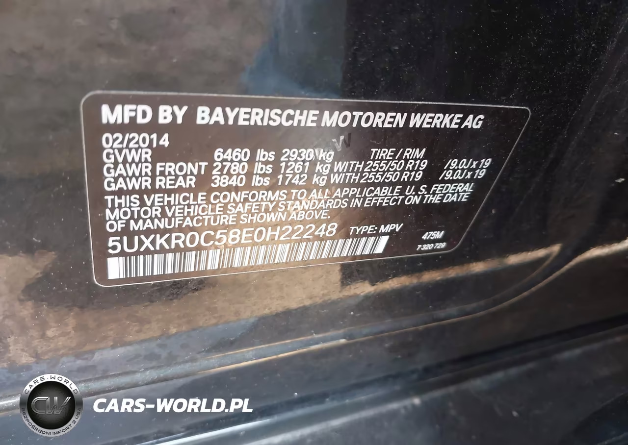 2014 BMW X5 xDrive35I VIN:5UXKR0C58E0H22248 - 9
