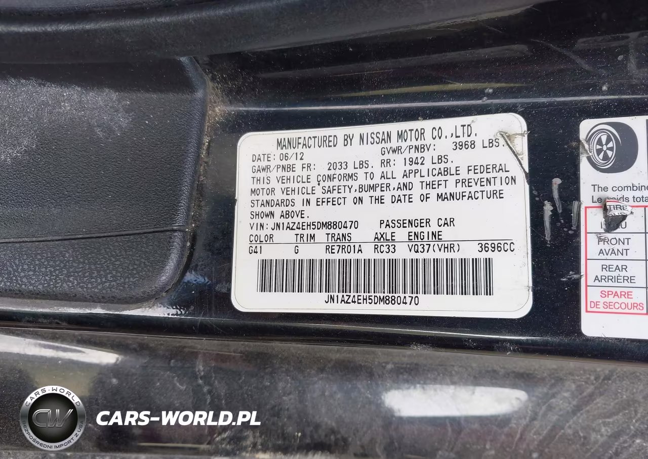 2013 Nissan 370Z VIN:JN1AZ4EH5DM880470 - 9