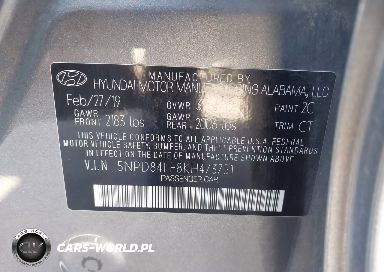 2019 Hyundai Elantra Value Edition VIN:5NPD84LF8KH473751 - 9