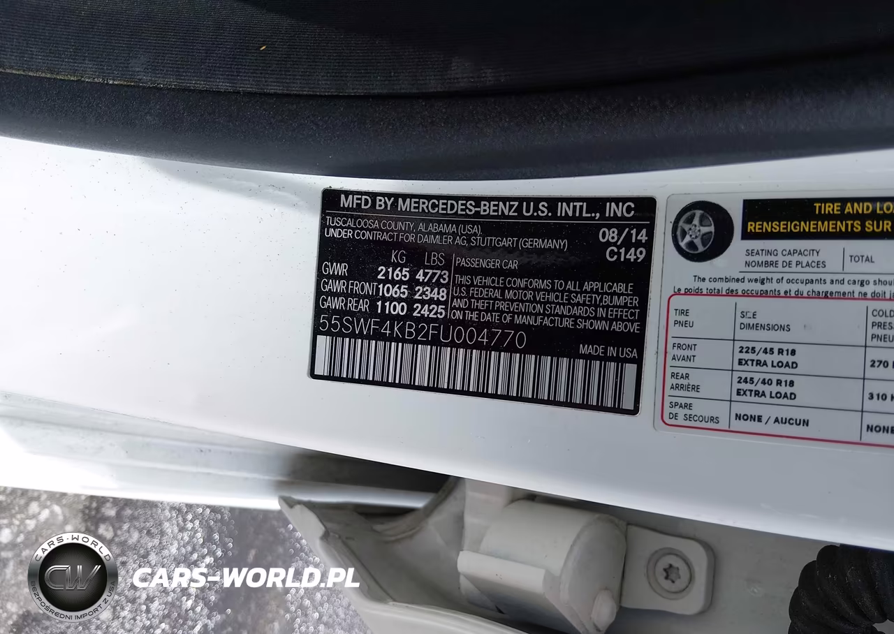 2015 Mercedes-Benz C 300 Sport 4Matic VIN:55SWF4KB2FU004770 - 9