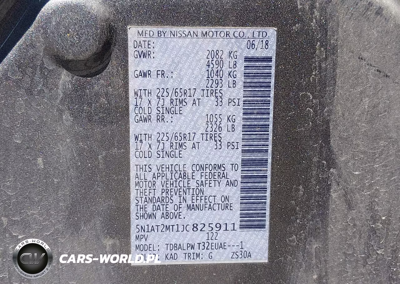2018 Nissan Rogue S VIN:5N1AT2MT1JC825911 - 9