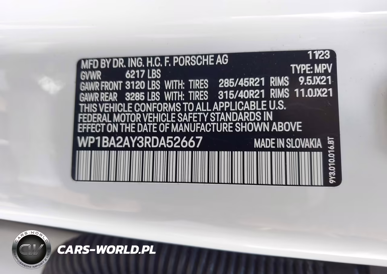 2024 Porsche Cayenne Coupe VIN:WP1BA2AY3RDA52667 - 9