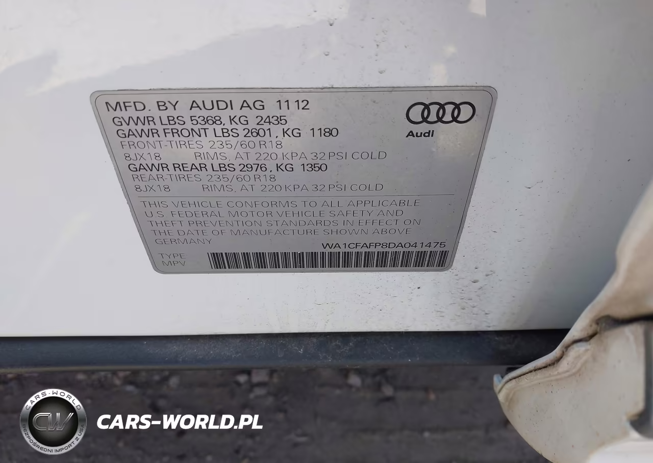 2013 Audi Q5 2.0T Premium VIN:WA1CFAFP8DA041475 - 9