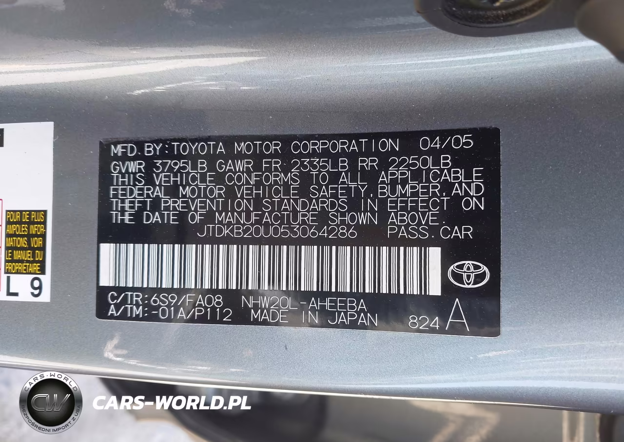 2005 Toyota Prius VIN:JTDKB20U053064286 - 9