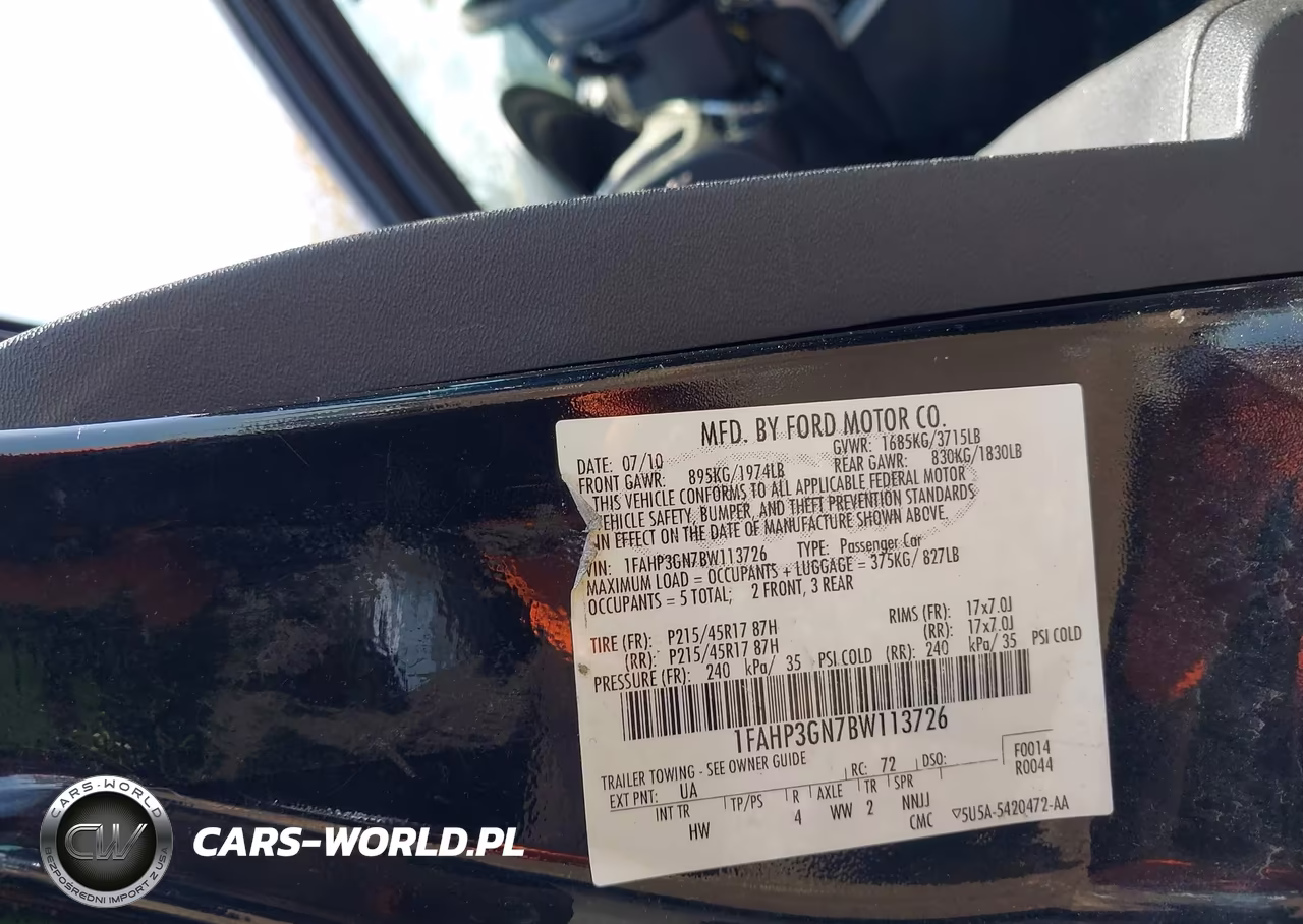 2011 Ford Focus Ses VIN:1FAHP3GN7BW113726 - 9