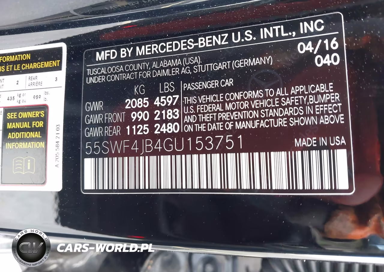 2016 Mercedes-Benz C 300 Sport VIN:55SWF4JB4GU153751 - 9