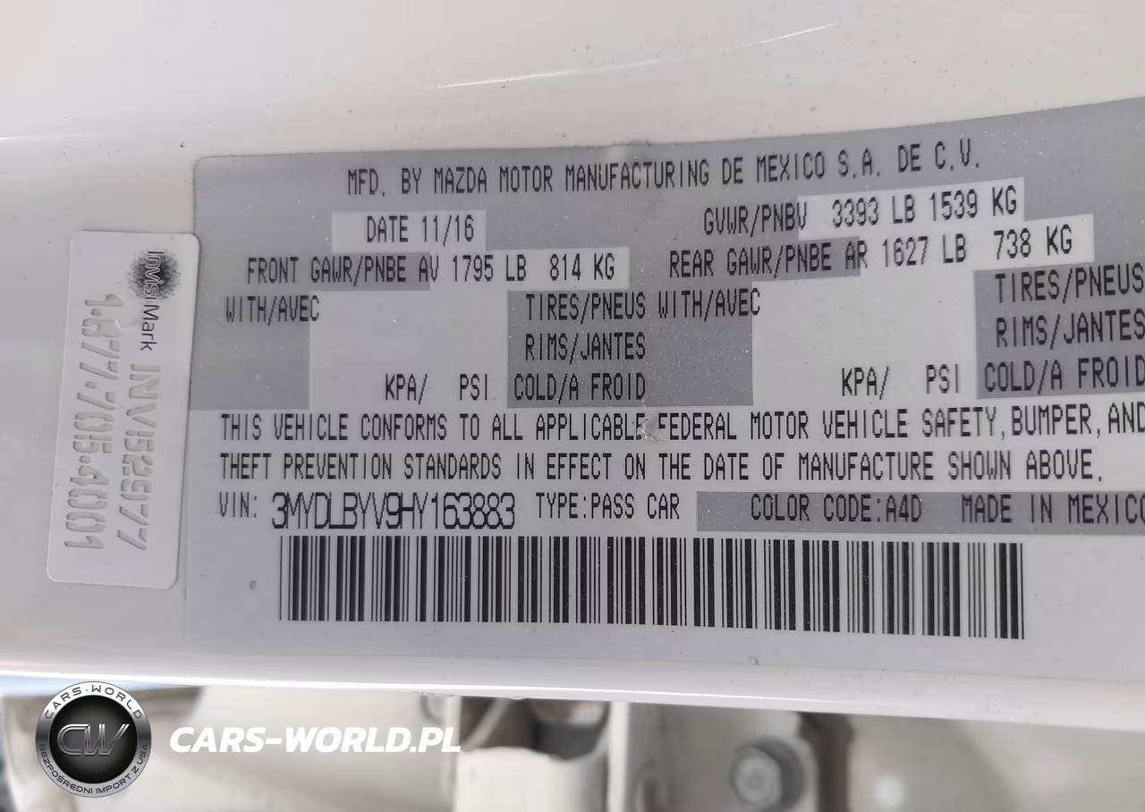 2017 Toyota Yaris Ia VIN:3MYDLBYV9HY163883 - 9