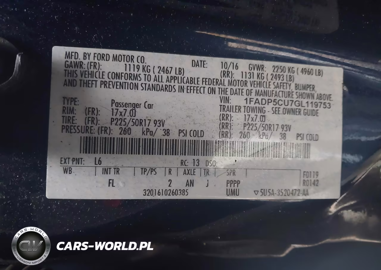 2016 Ford C-Max Energi Sel VIN:1FADP5CU7GL119753 - 9