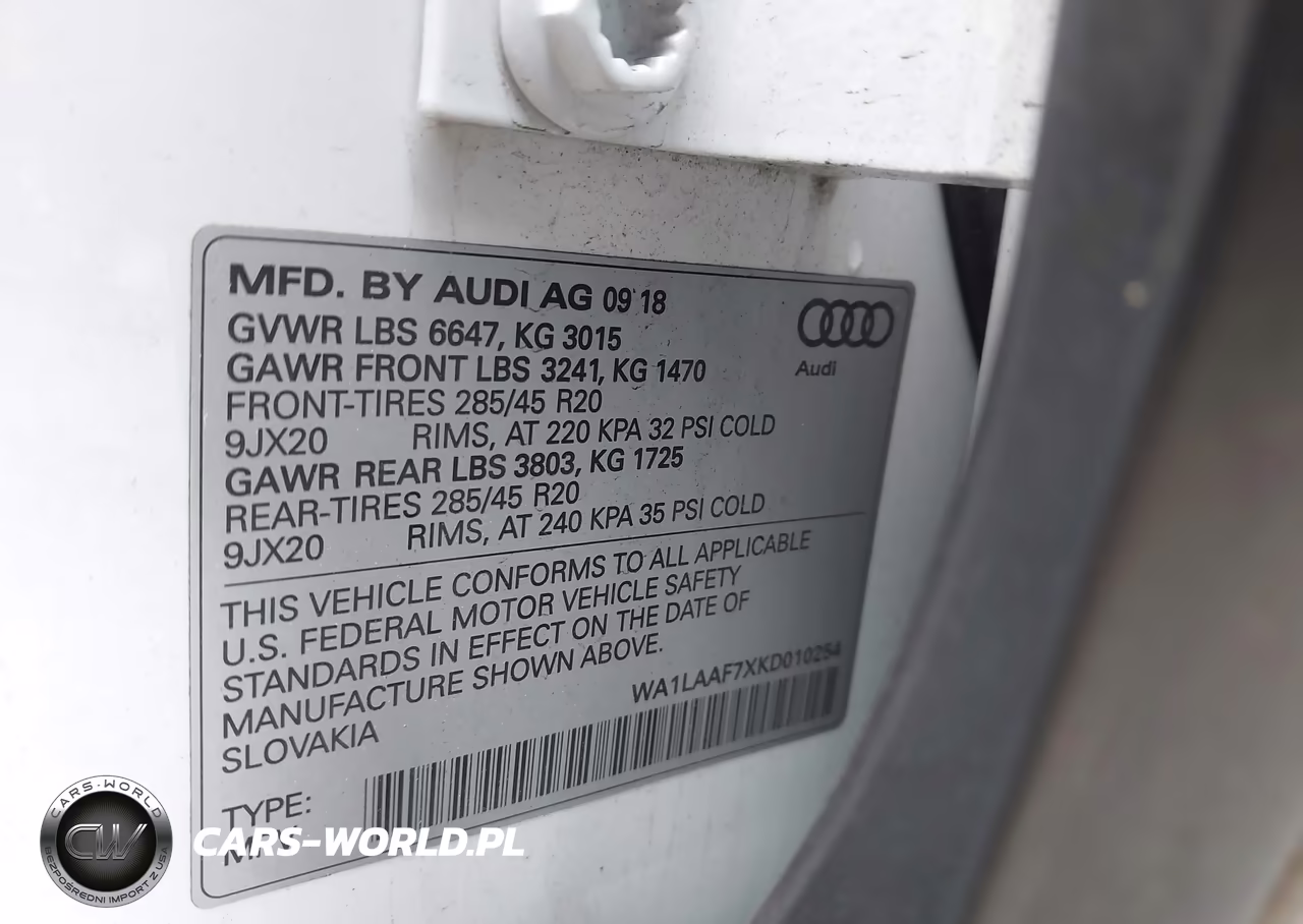 2019 Audi Q7 55 Premium-55 Se Premium VIN:WA1LAAF7XKD010254 - 9
