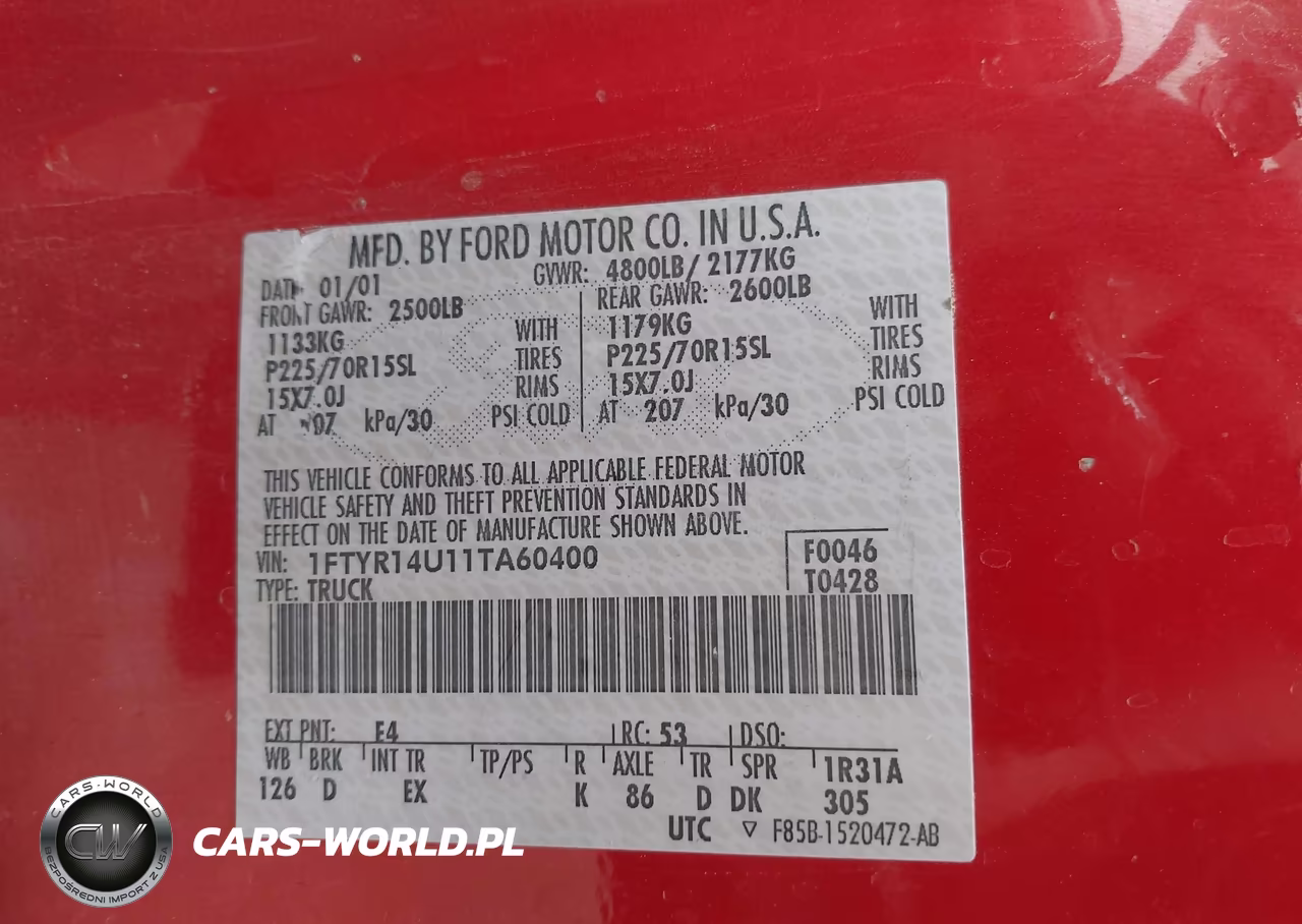 2001 Ford Ranger Edge-Xl-Xlt VIN:1FTYR14U11TA60400 - 9