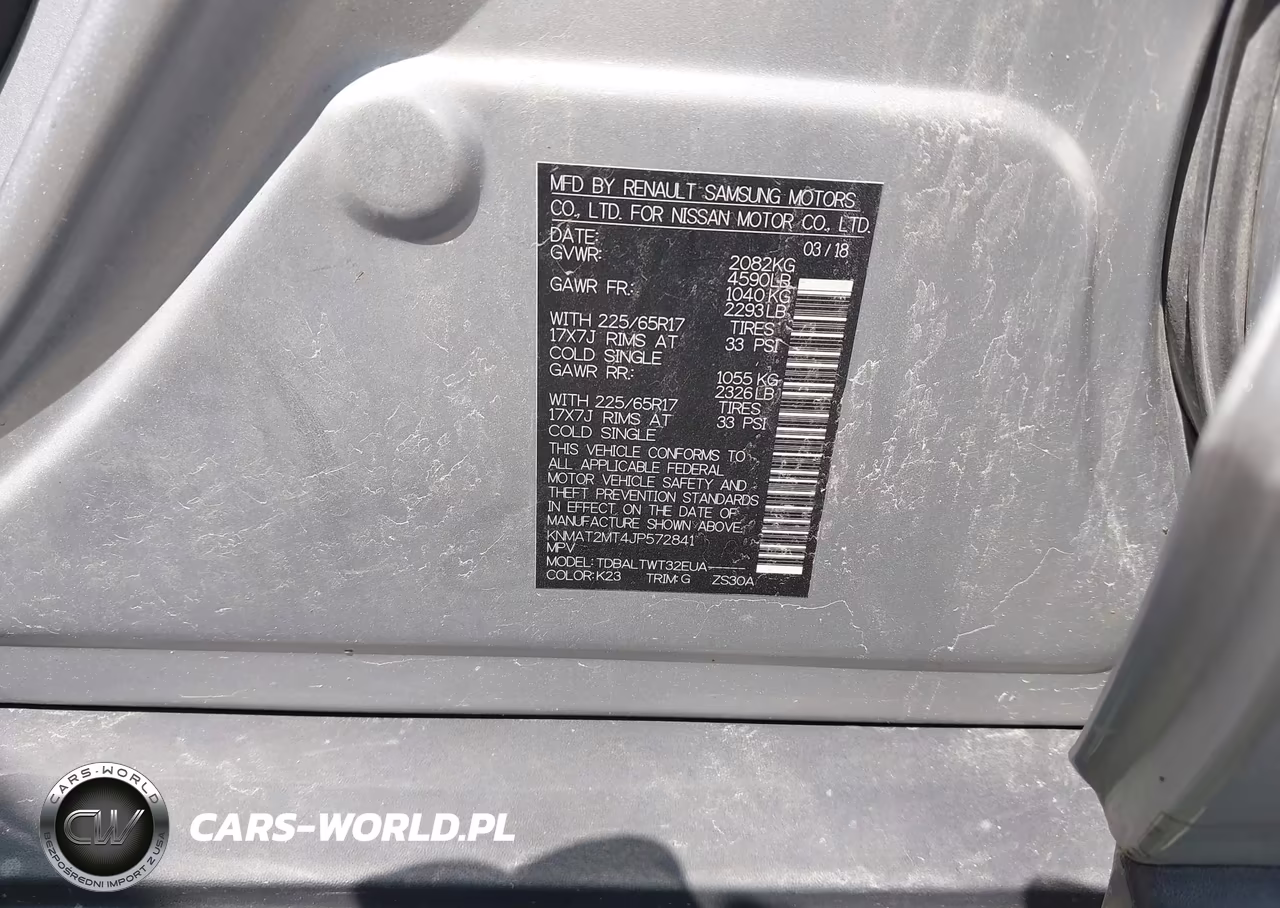 2018 Nissan Rogue Sv VIN:KNMAT2MT4JP572841 - 9