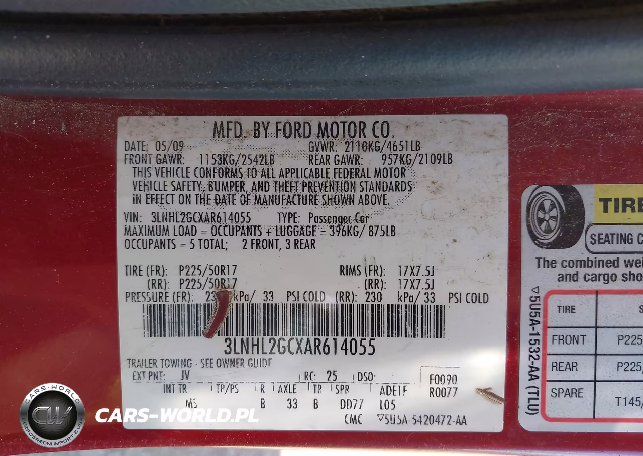 2010 Lincoln Mkz VIN:3LNHL2GCXAR614055 - 9