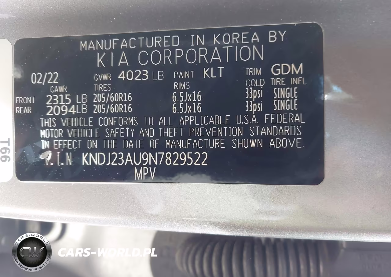 2022 Kia Soul S VIN:KNDJ23AU9N7829522 - 9