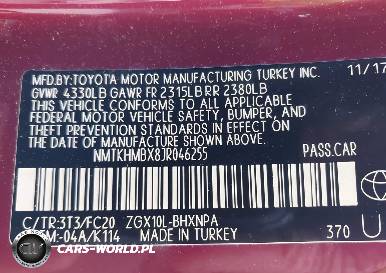 2018 Toyota C-Hr Xle VIN:NMTKHMBX8JR046255 - 9