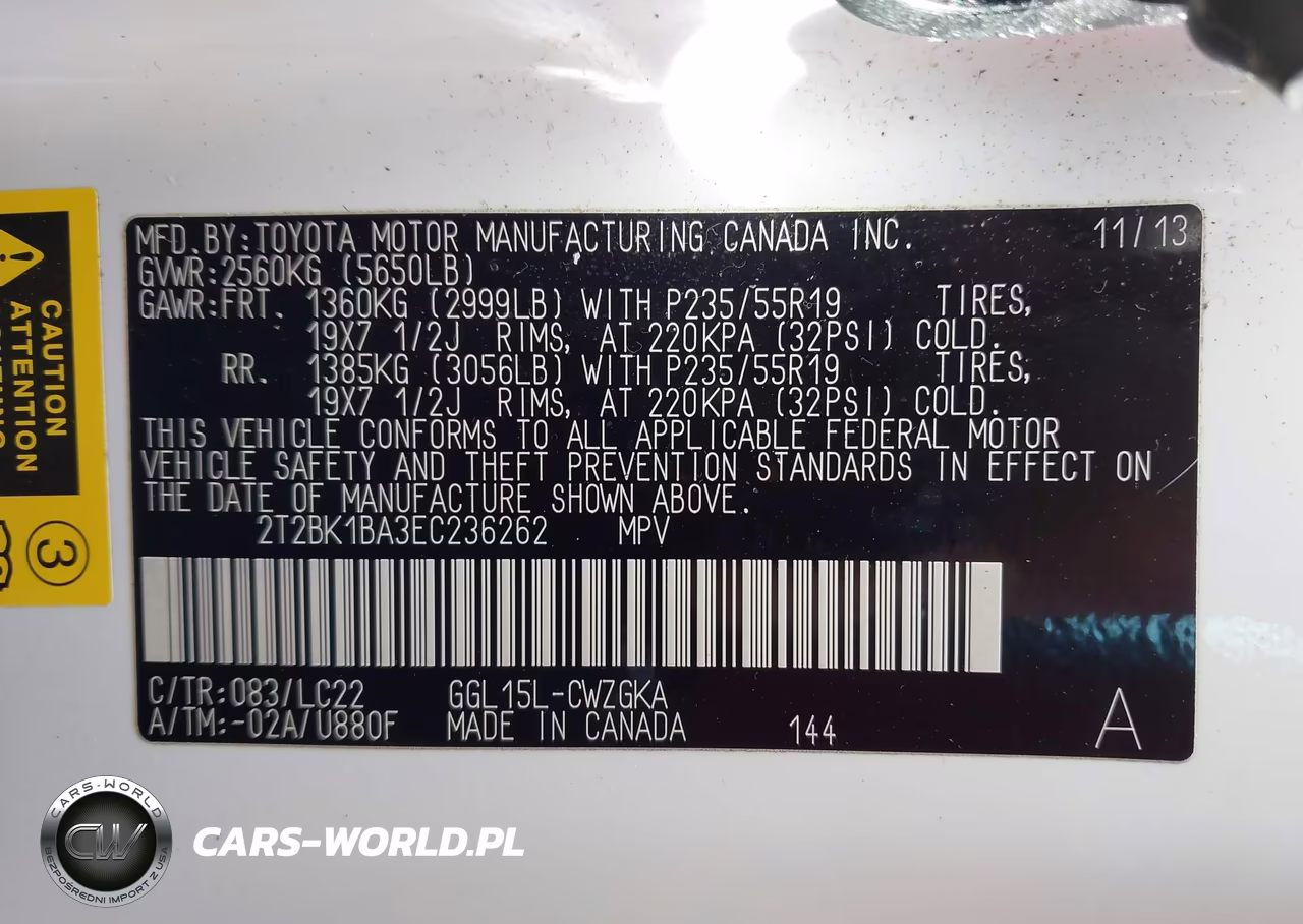 2014 Lexus Rx 350 F Sport VIN:2T2BK1BA3EC236262 - 9