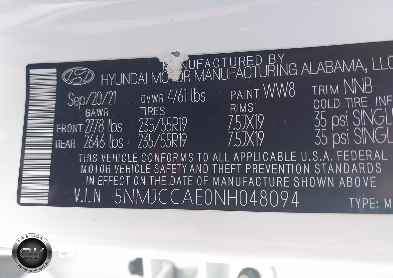 2022 Hyundai Tucson Sel VIN:5NMJCCAE0NH048094 - 9