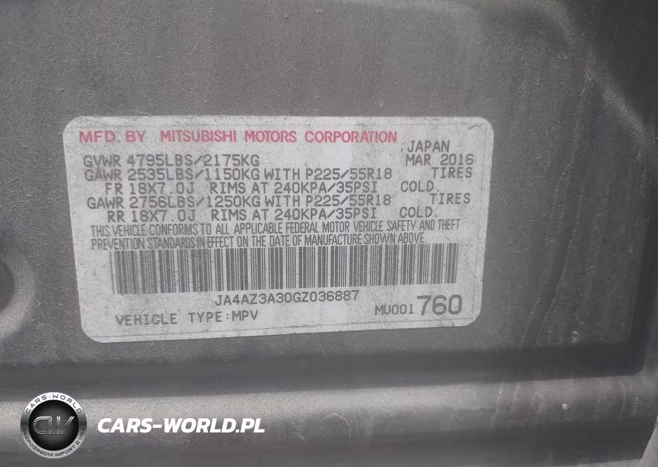 2016 Mitsubishi Outlander Sel VIN:JA4AZ3A30GZ036887 - 9