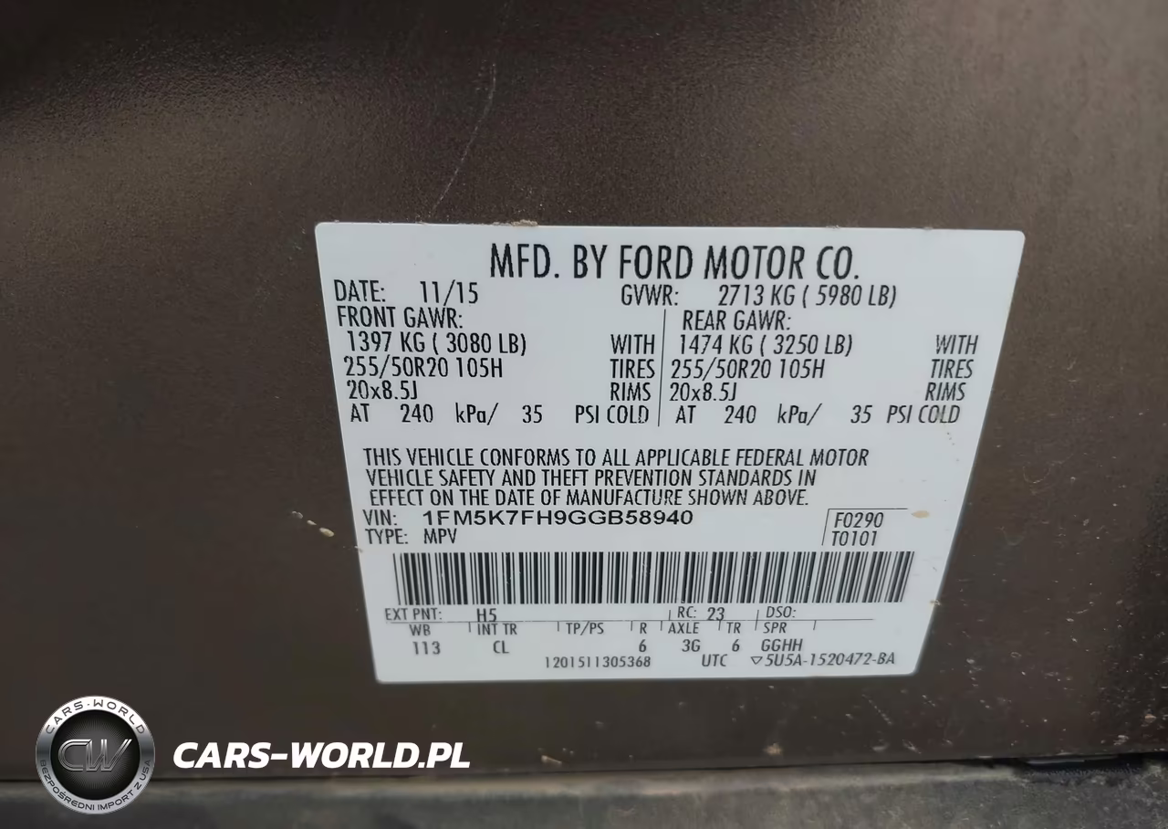 2016 Ford Explorer Limited VIN:1FM5K7FH9GGB58940 - 9