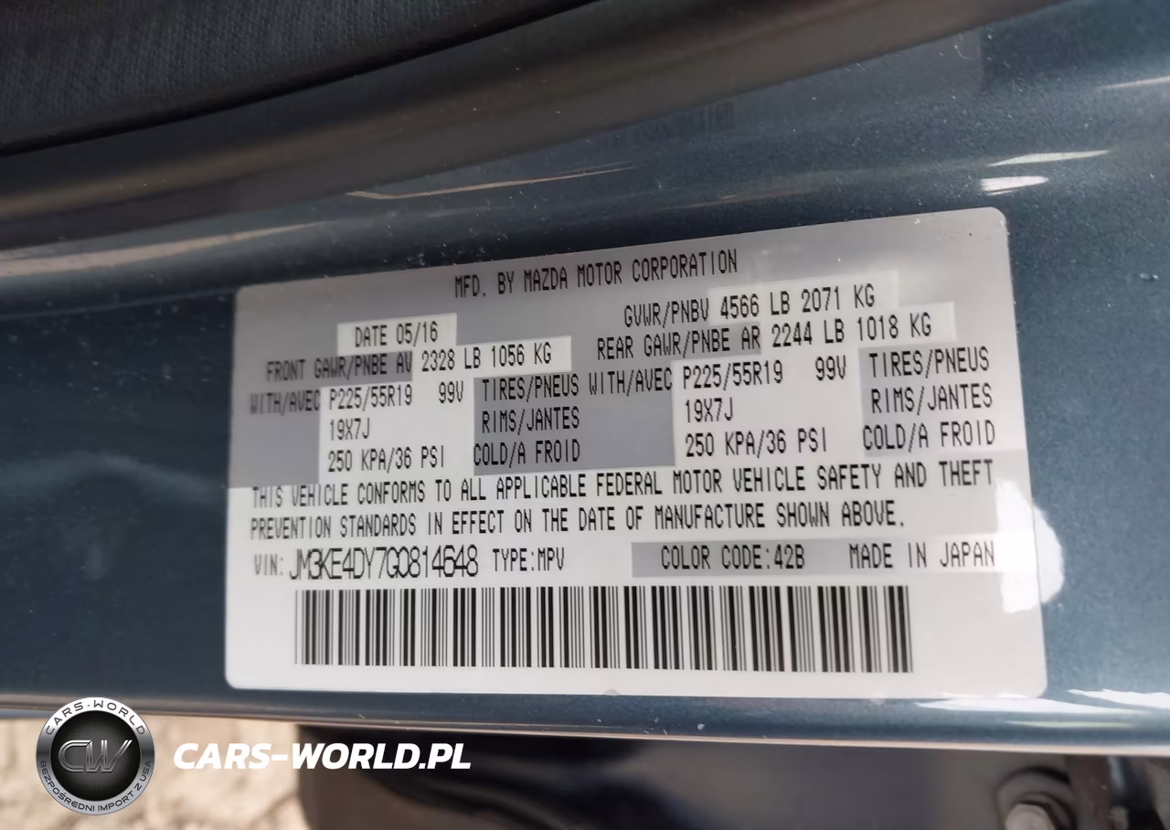 2016 Mazda Cx-5 Grand Touring VIN:JM3KE4DY7G0814648 - 9