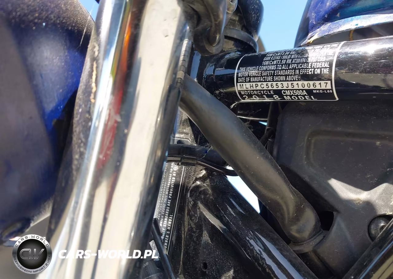 2018 Honda Cmx500 A VIN:MLHPC5653J5100617 - 10