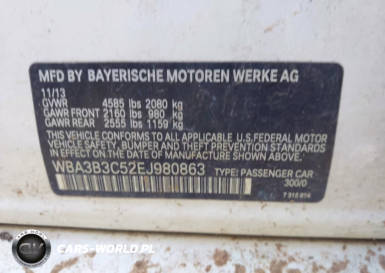 2014 BMW 328I xDrive VIN:WBA3B3C52EJ980863 - 9