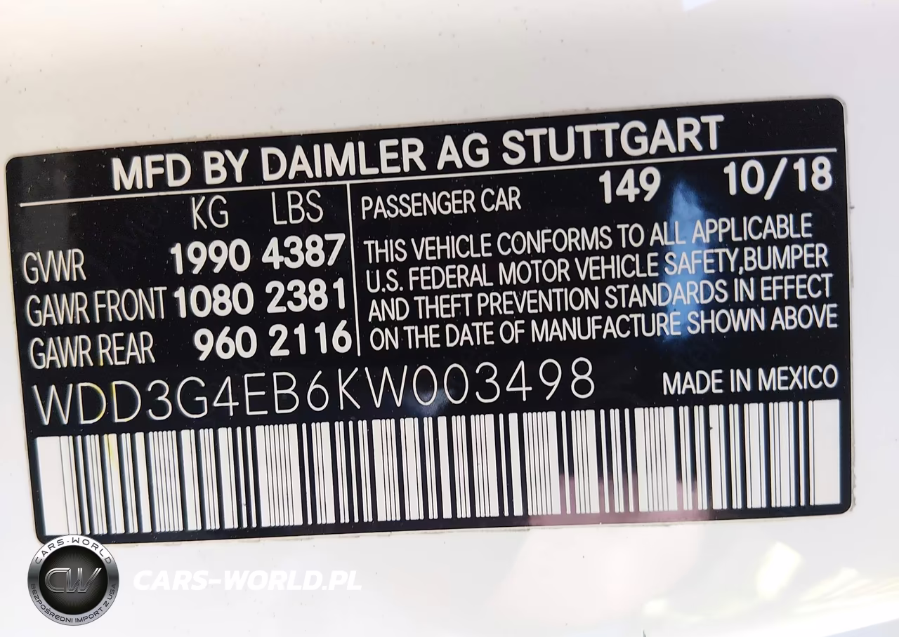 2019 Mercedes-Benz A 220 VIN:WDD3G4EB6KW003498 - 9