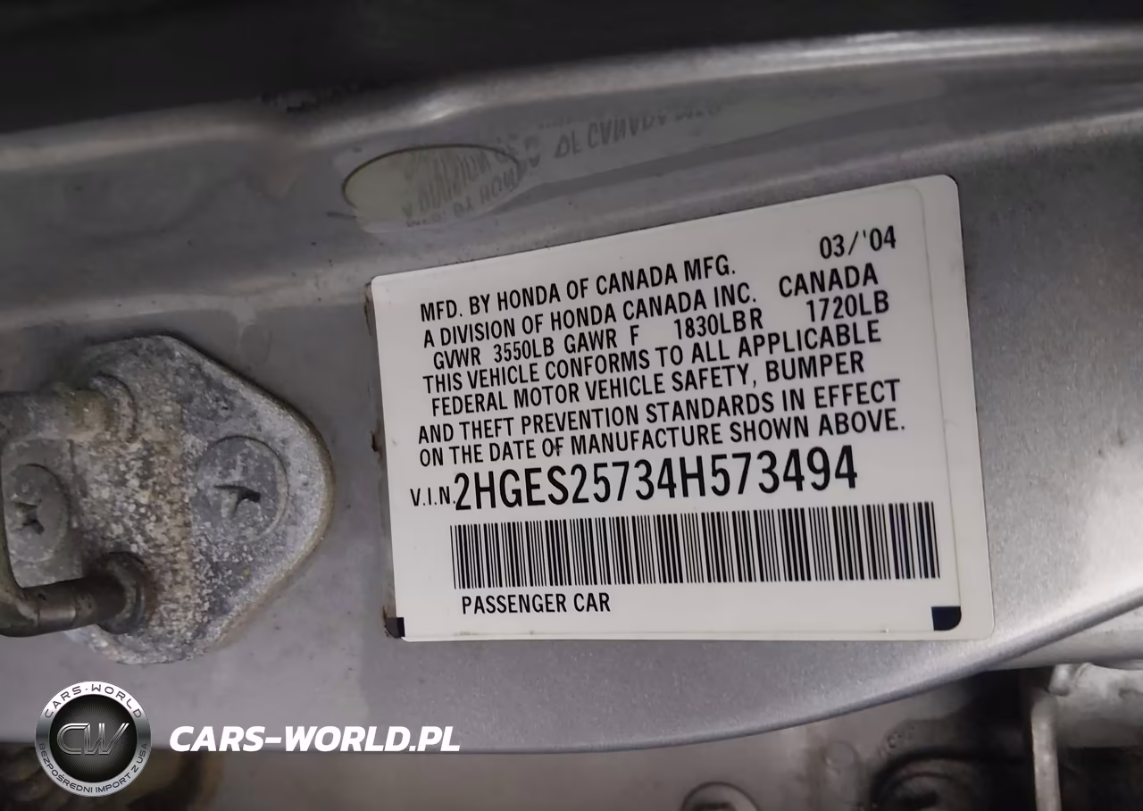 2004 Honda Civic Ex VIN:2HGES25734H573494 - 9