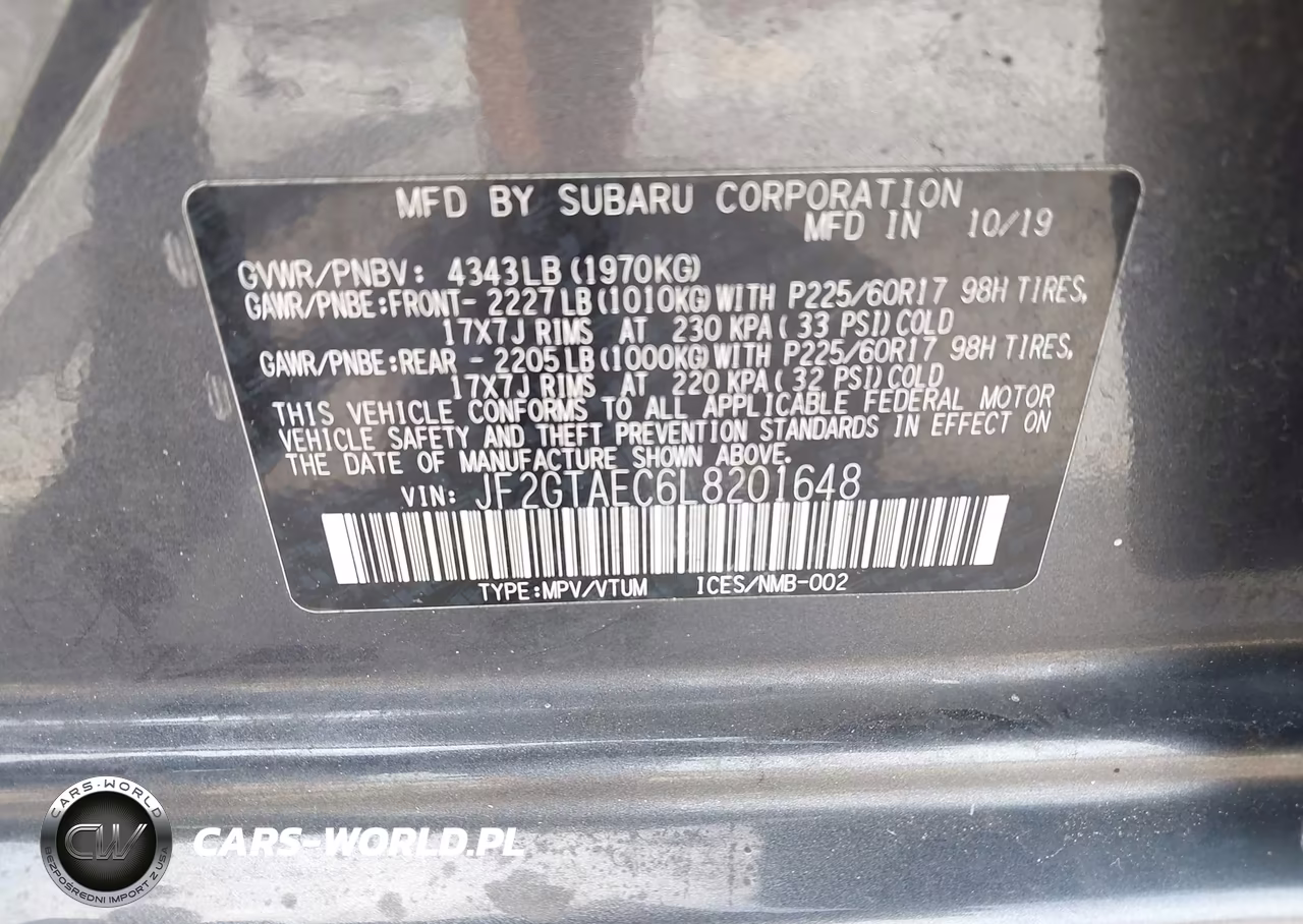 2020 Subaru Crosstrek Premium VIN:JF2GTAEC6L8201648 - 9