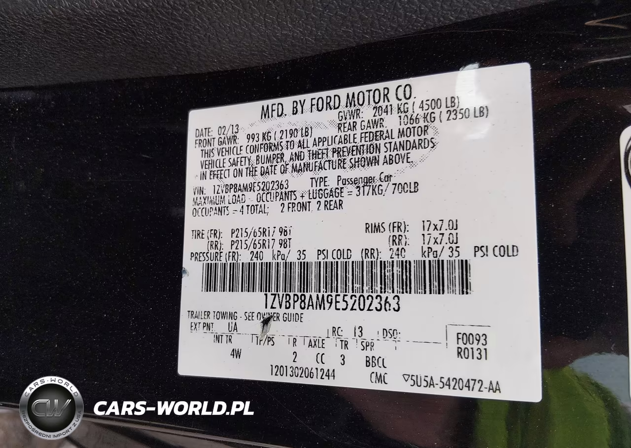 2014 Ford Mustang V6 Premium VIN:1ZVBP8AM9E5202363 - 9