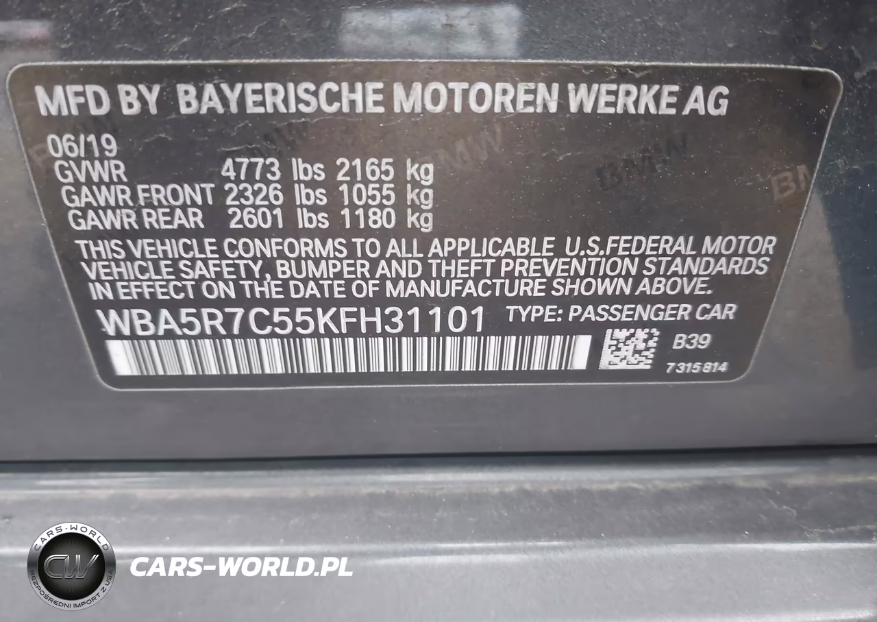 2019 BMW 330I xDrive VIN:WBA5R7C55KFH31101 - 9