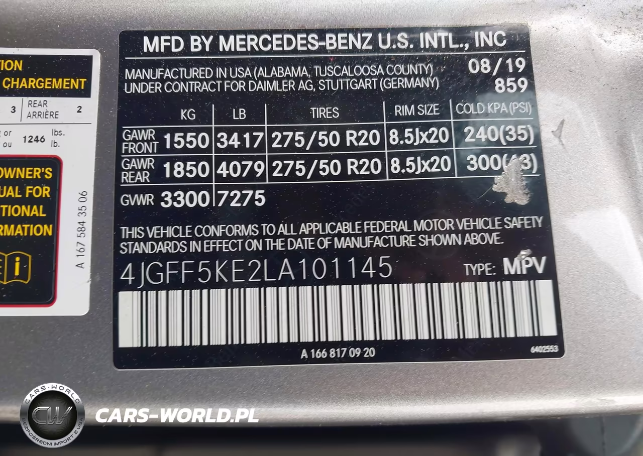2020 Mercedes-Benz Gls 450 4Matic VIN:4JGFF5KE2LA101145 - 9