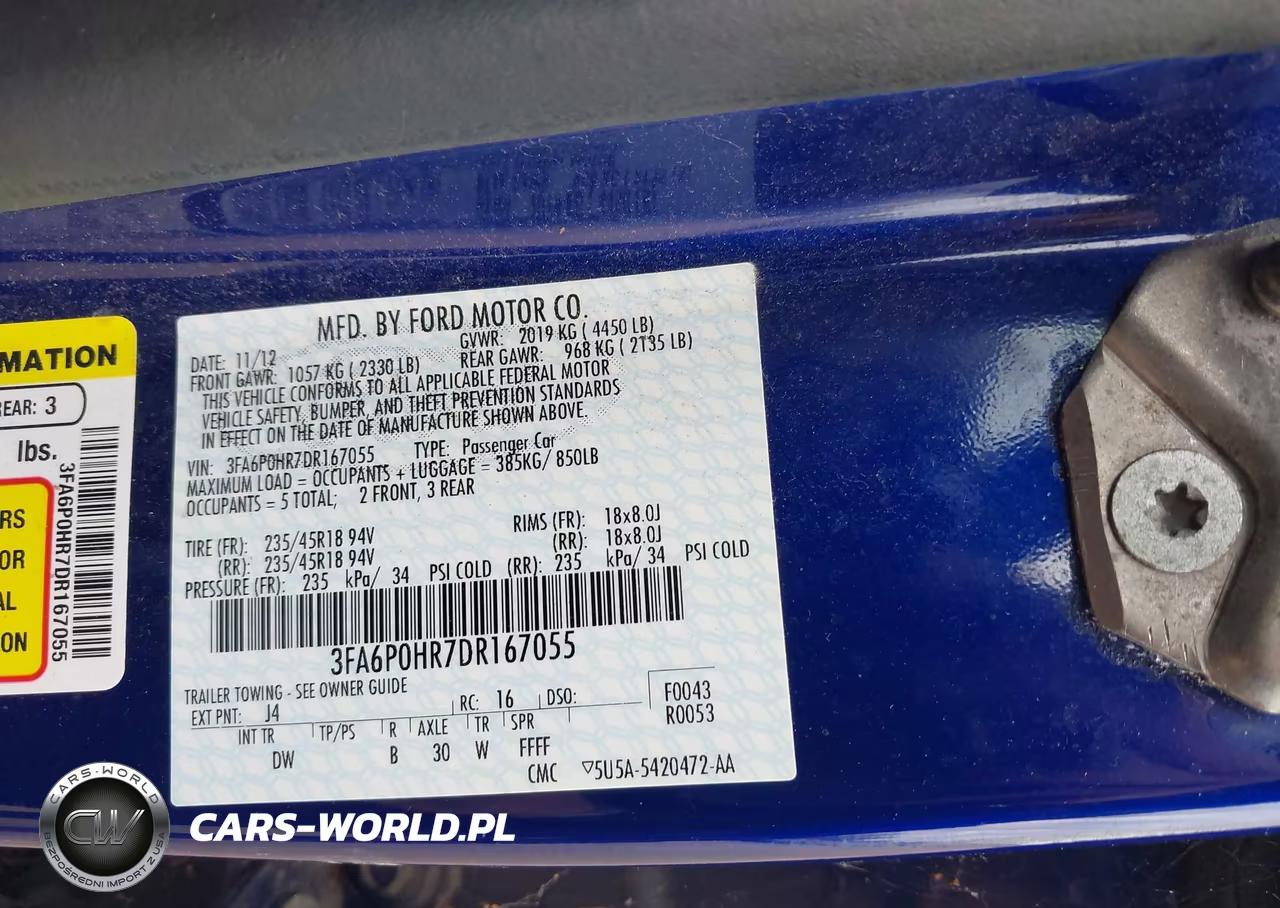 2013 Ford Fusion Se VIN:3FA6P0HR7DR167055 - 9