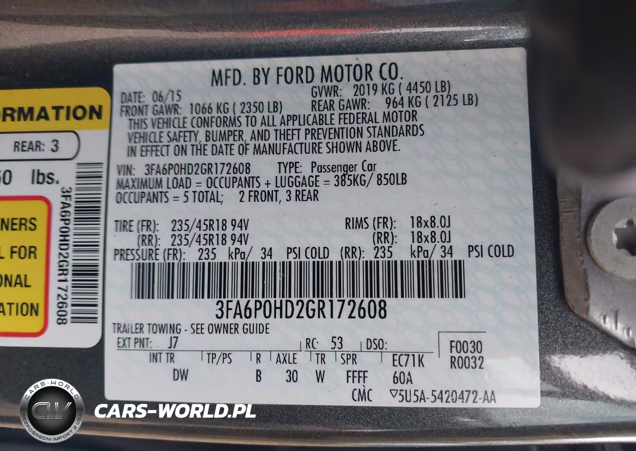 2016 Ford Fusion Se VIN:3FA6P0HD2GR172608 - 9