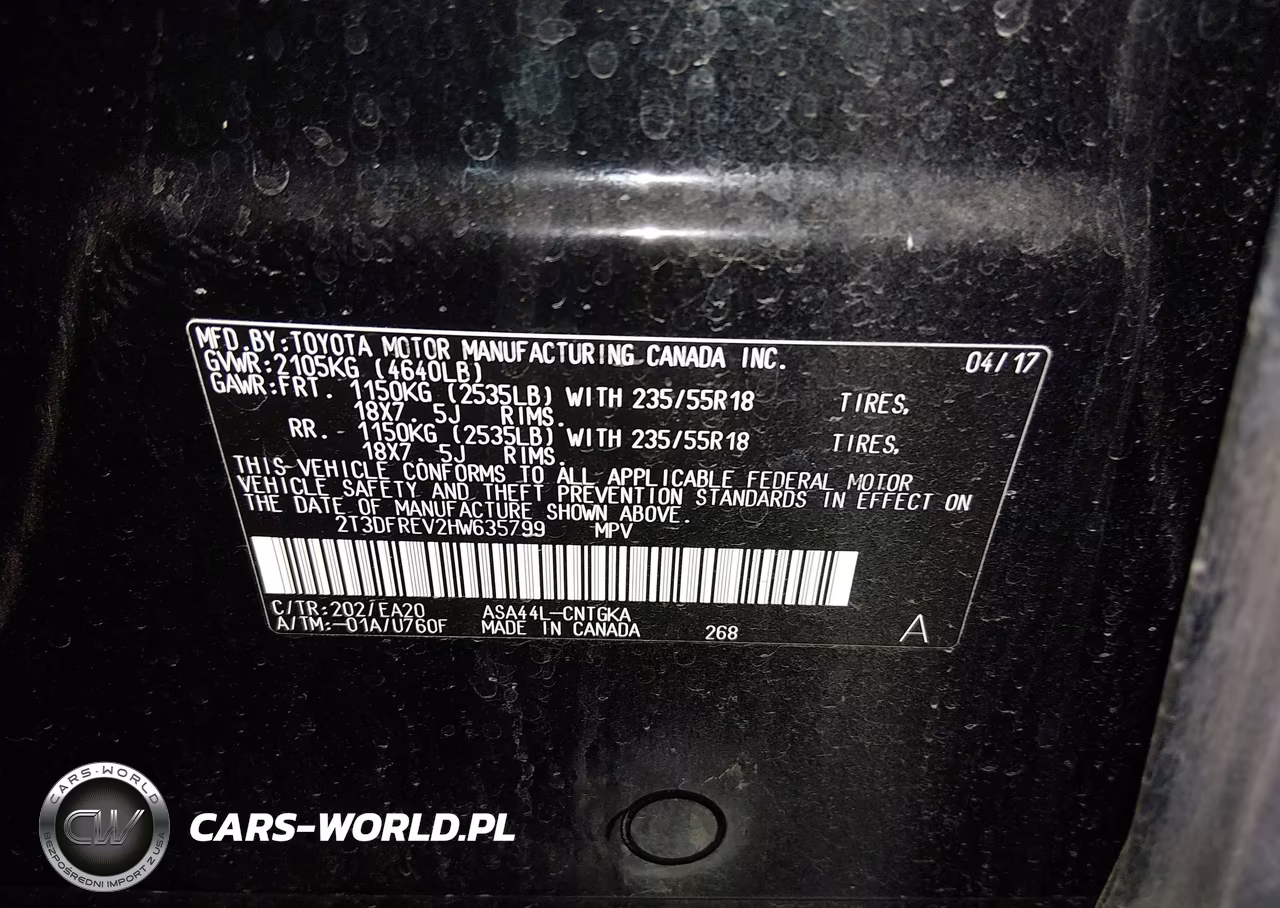 2017 Toyota Rav4 Limited VIN:2T3DFREV2HW635799 - 9