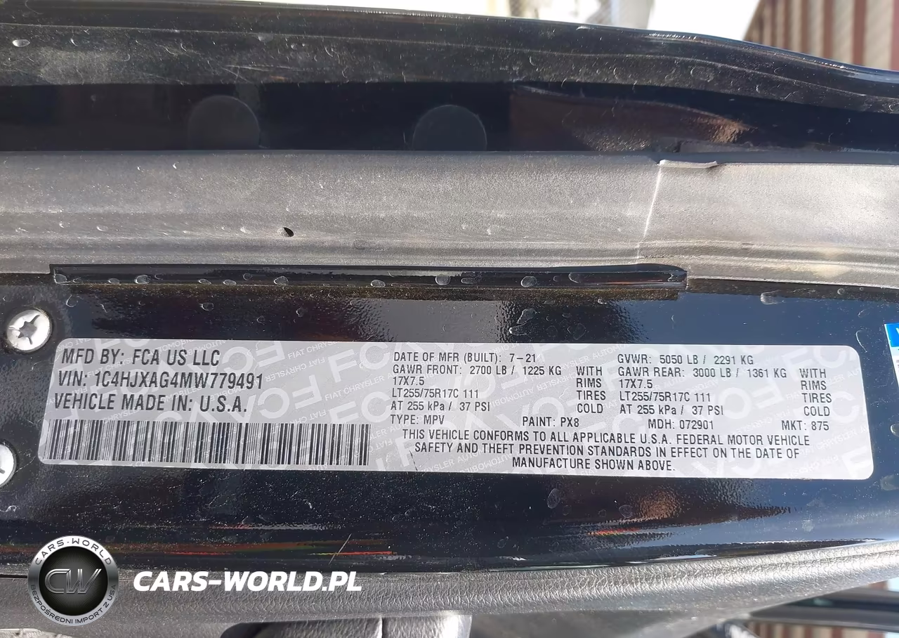 2021 Jeep Wrangler Willys 4X4 VIN:1C4HJXAG4MW779491 - 9