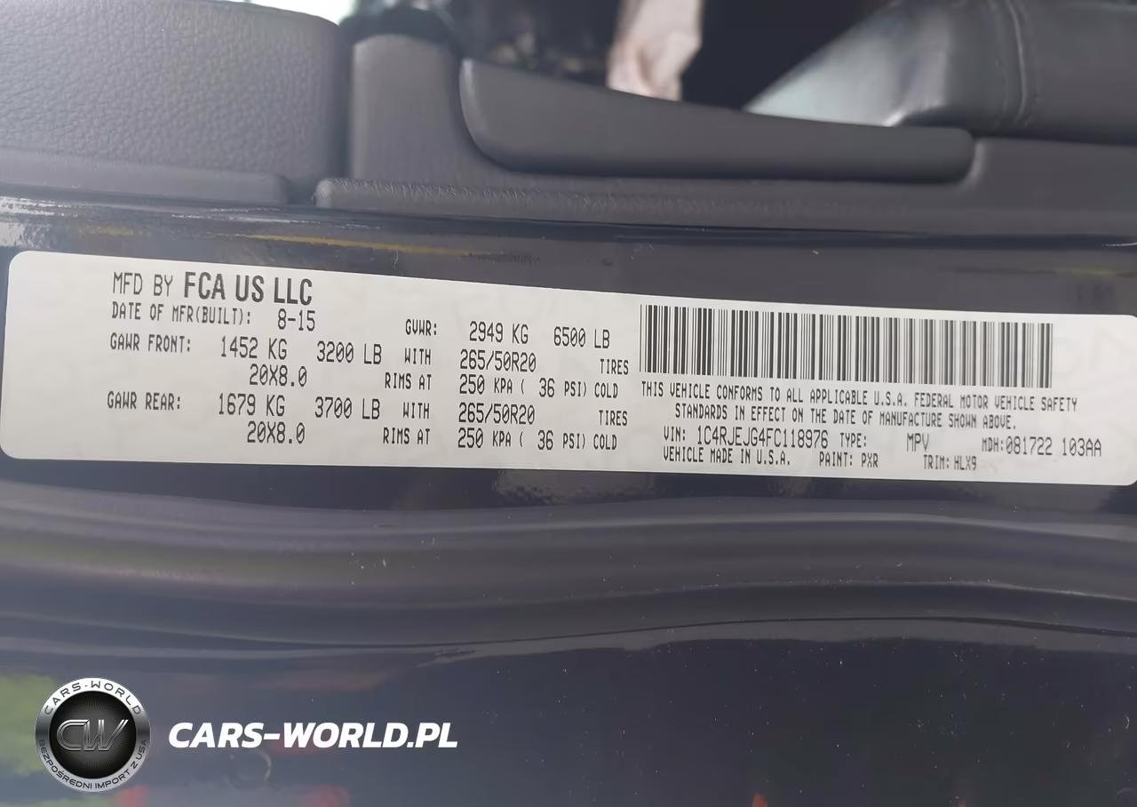 2015 Jeep Grand Cherokee Summit VIN:1C4RJEJG4FC118976 - 9