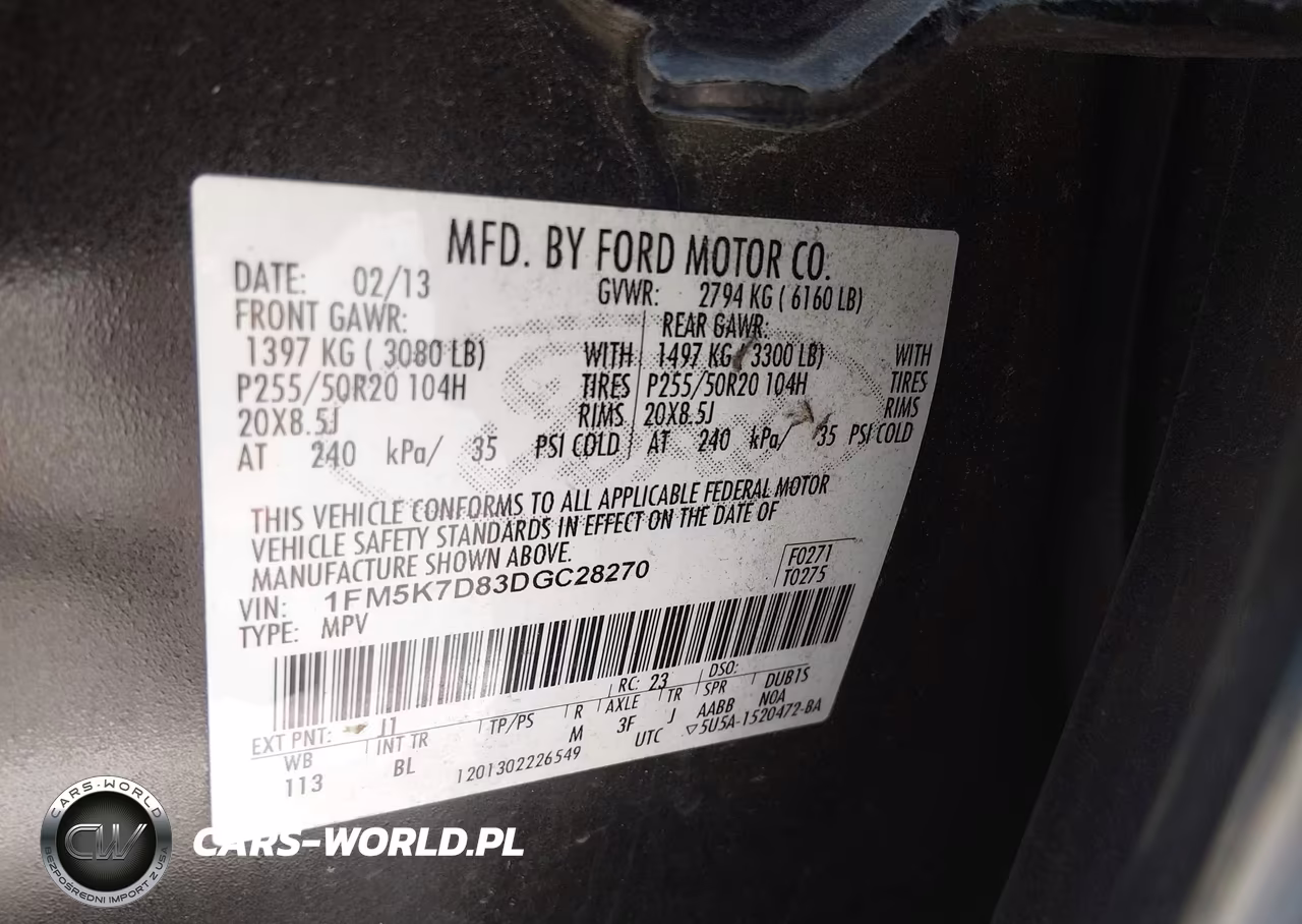 2013 Ford Explorer Xlt VIN:1FM5K7D83DGC28270 - 9