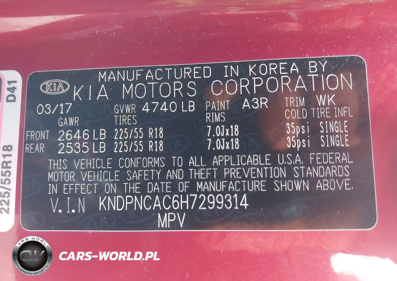 2017 Kia Sportage Ex VIN:KNDPNCAC6H7299314 - 9