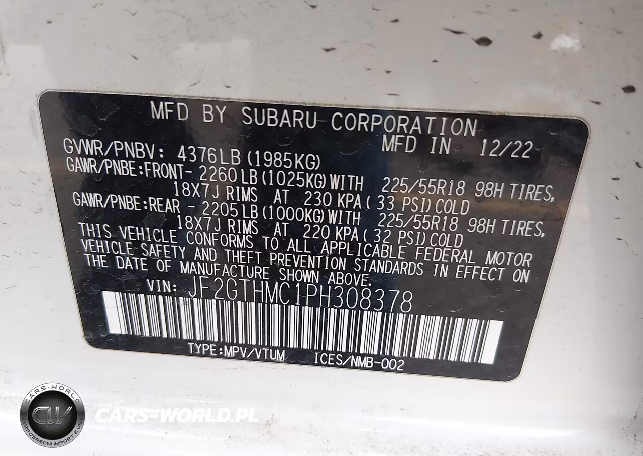 2023 Subaru Crosstrek Limited VIN:JF2GTHMC1PH308378 - 9