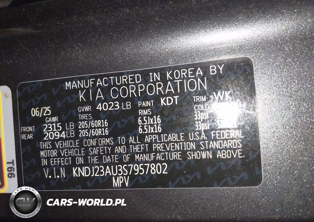 2025 Kia Soul Lx VIN:KNDJ23AU3S7957802 - 9