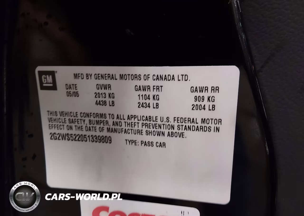 2005 Pontiac Grand Prix Gt VIN:2G2WS522051339809 - 9