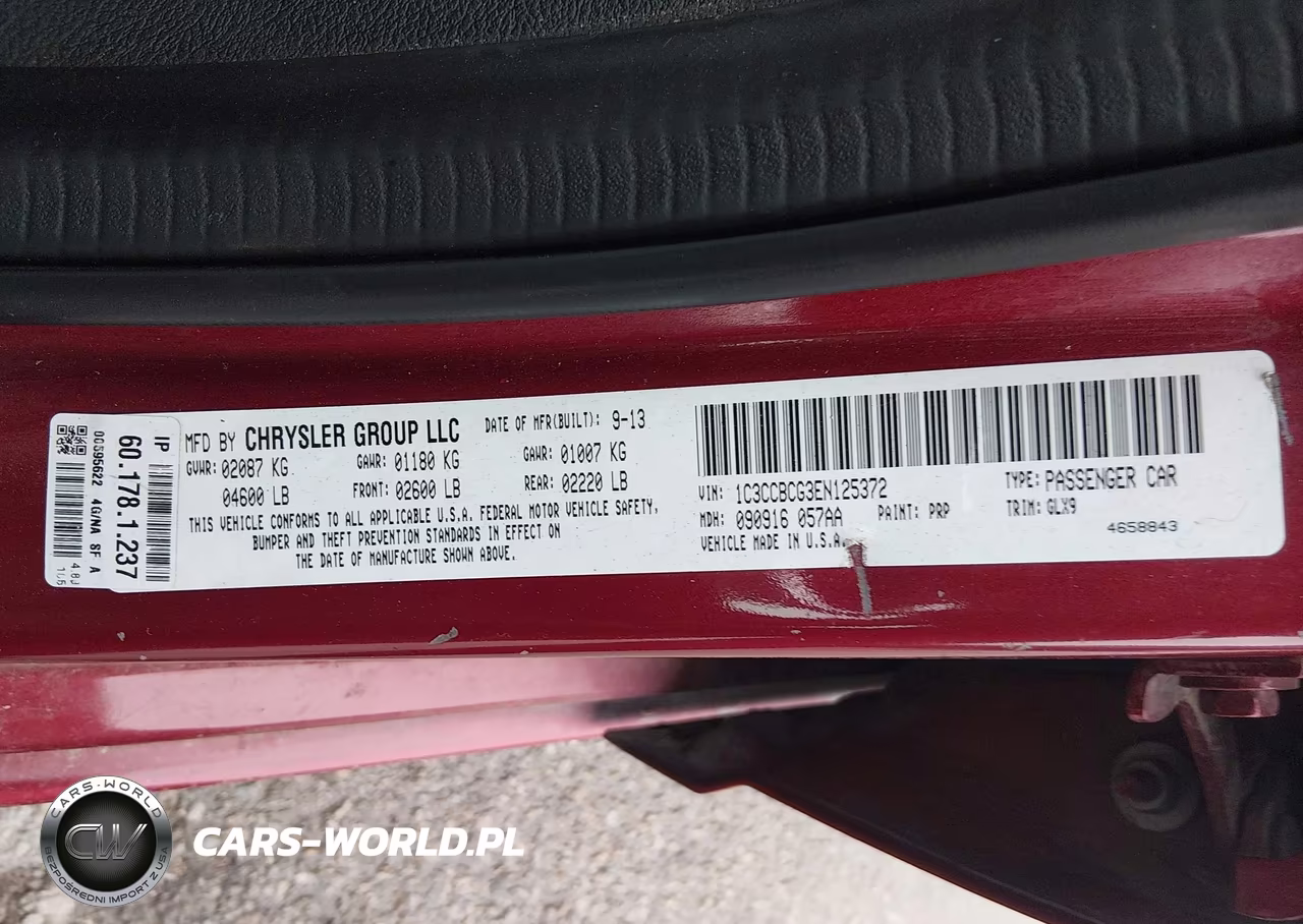 2014 Chrysler 200 Limited VIN:1C3CCBCG3EN125372 - 9