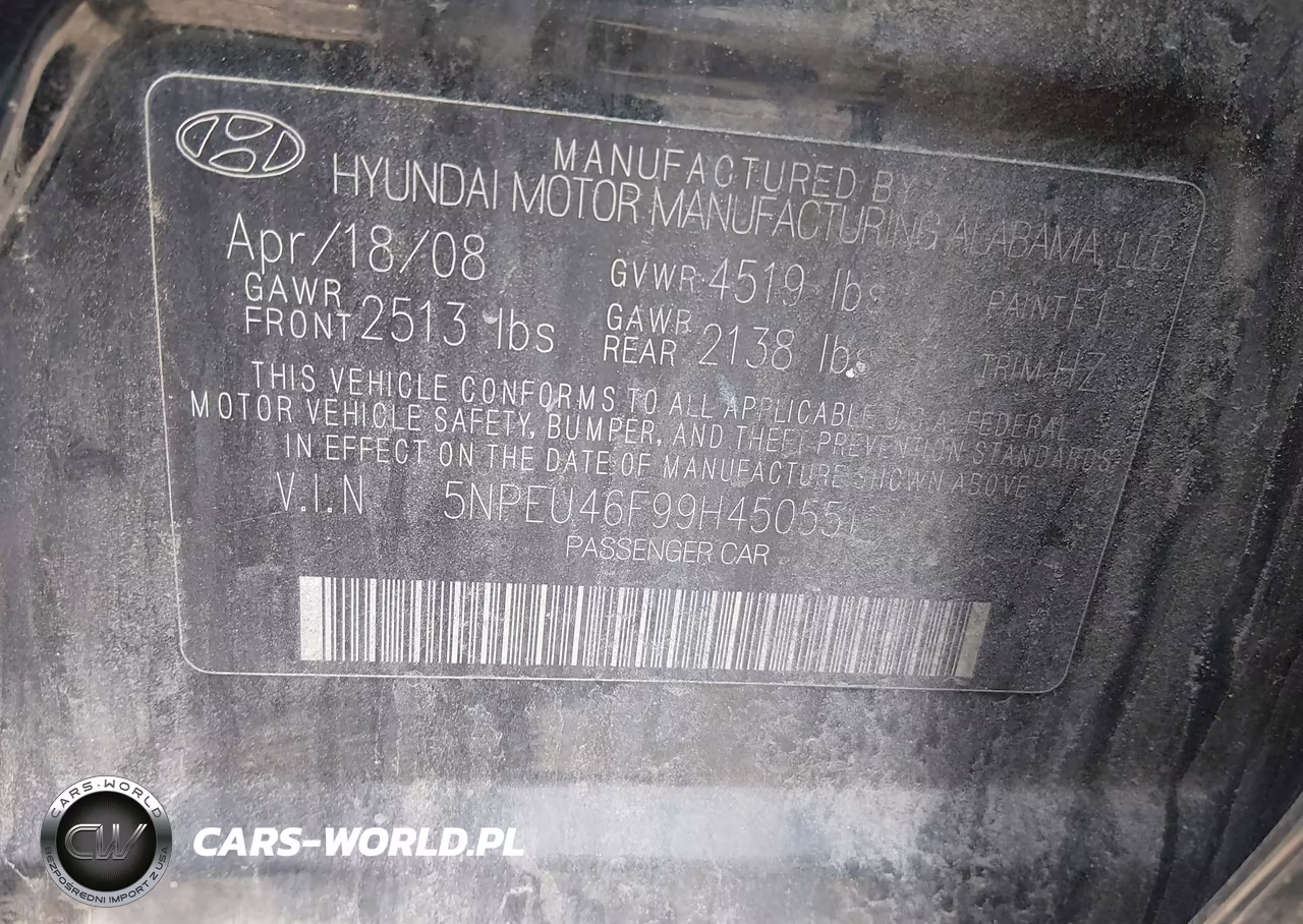 2009 Hyundai Sonata Limited V6 VIN:5NPEU46F99H450551 - 9