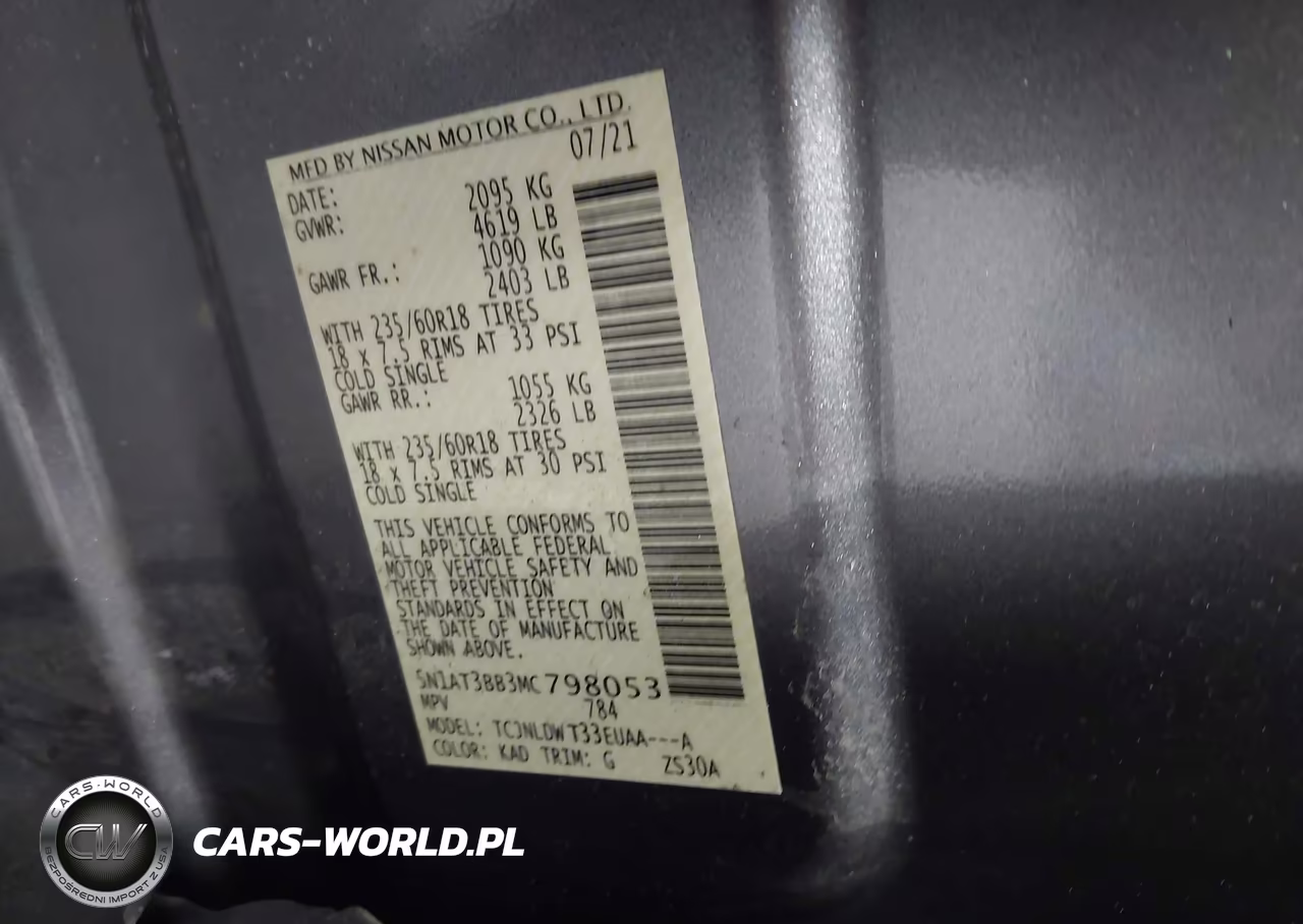 2021 Nissan Rogue Sv Intelligent Awd VIN:5N1AT3BB3MC798053 - 9